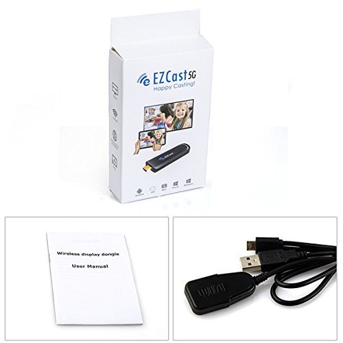 EZCast 5G Wireless Display TV Dongle 2.4G/5GHz 802.11ac Wireless ...