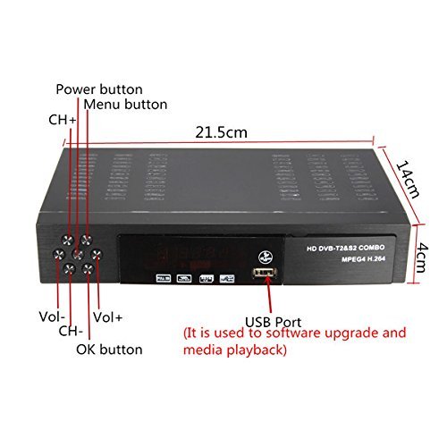 Full HD 1080P Combo DVB-T2 S2 Video Broadcasting Satellite Receiver Box TV HDTV N4