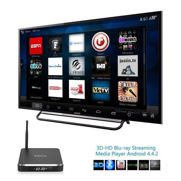 iwish M10 Android TV Box Fully Loaded Amlogic S812 4K HD Quad Core KODI(XBMC) 2G RAM/8G ROM,Dual Band Wifi 2.4G... N5