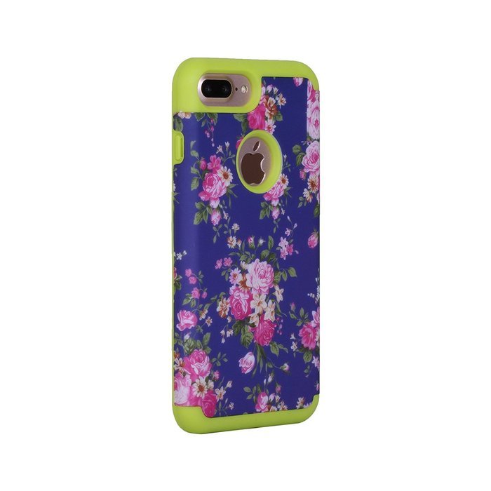 iPhone 7 Plus Cover Case,SAVYOU Orchid Design Dual Layer Case With Shock Absorbent Hard PC Cover and TPU Inner...