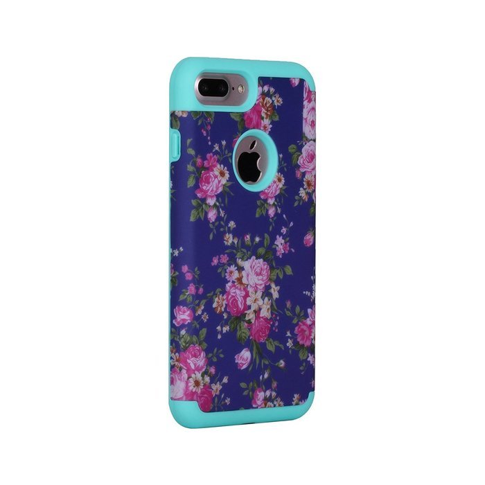 iPhone 7 Plus Cover Case,SAVYOU Orchid Design Dual Layer Case With Shock Absorbent Hard PC Cover and TPU Inner... N7