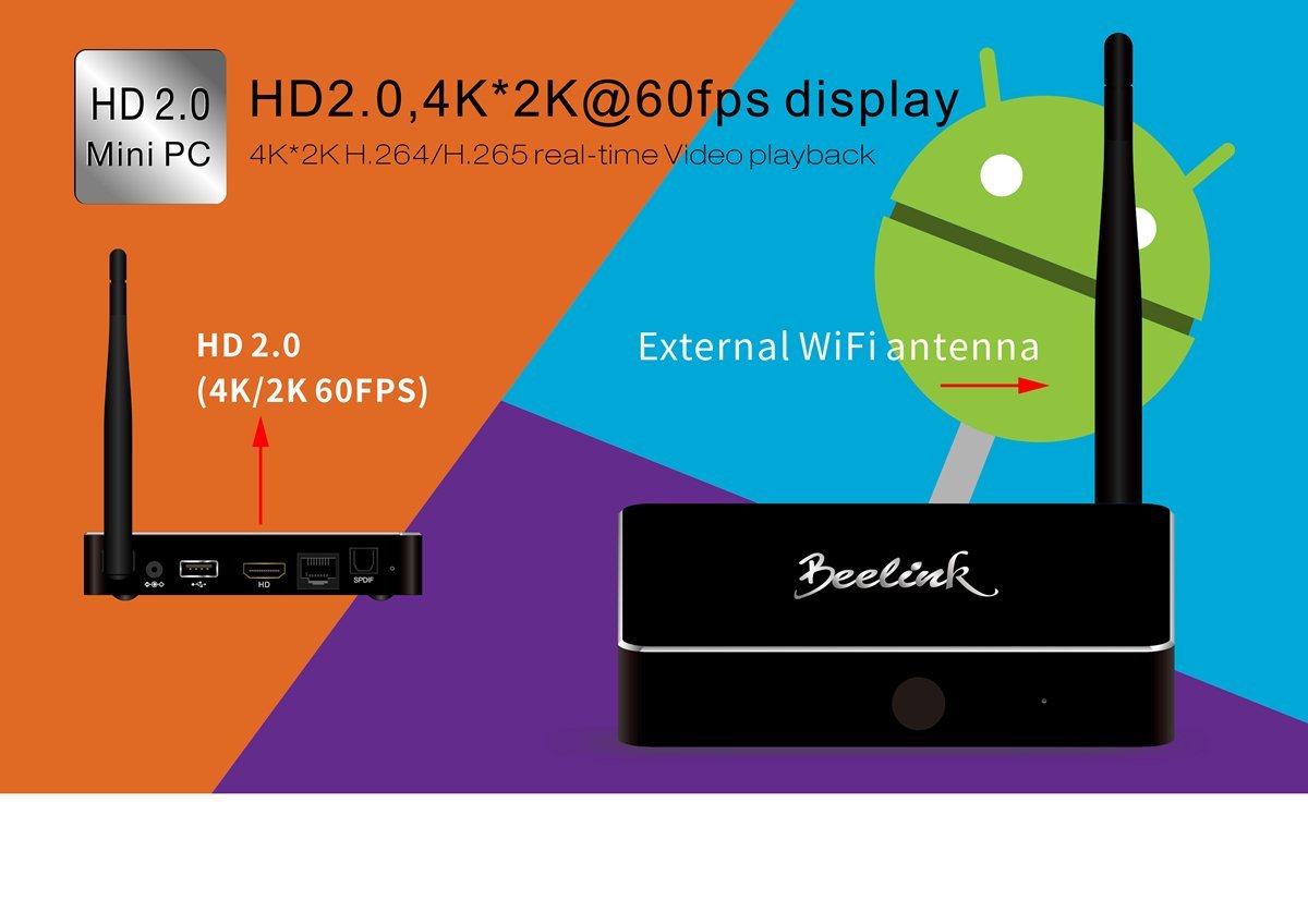 Toox Beelink R68 TV Box Rockchip RK3368 Octa-core 64bits 2gb/16gb ...