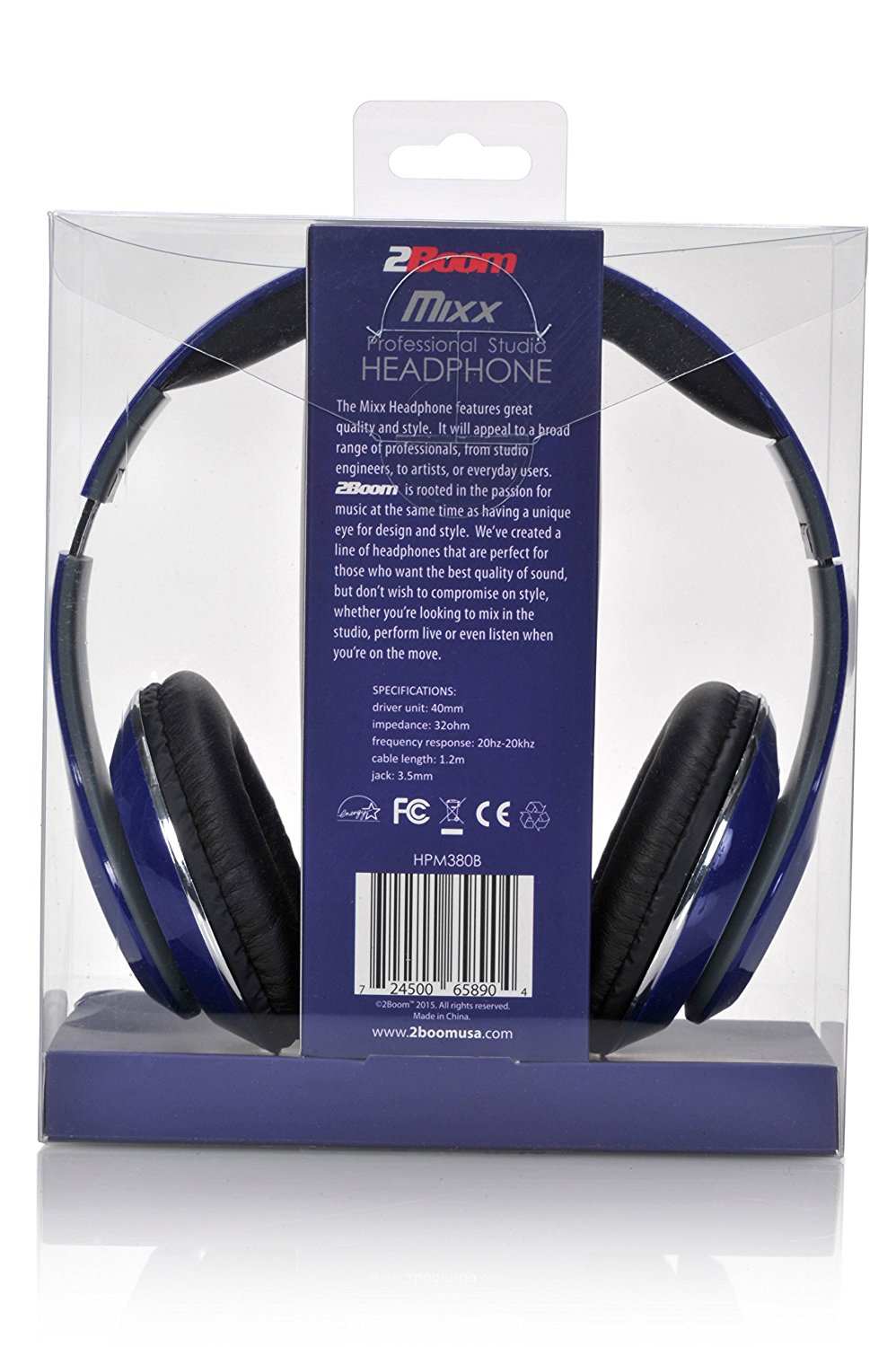 2BOOM MIXX Professional Over Ear Studio Foldable Digital Stereo Bass