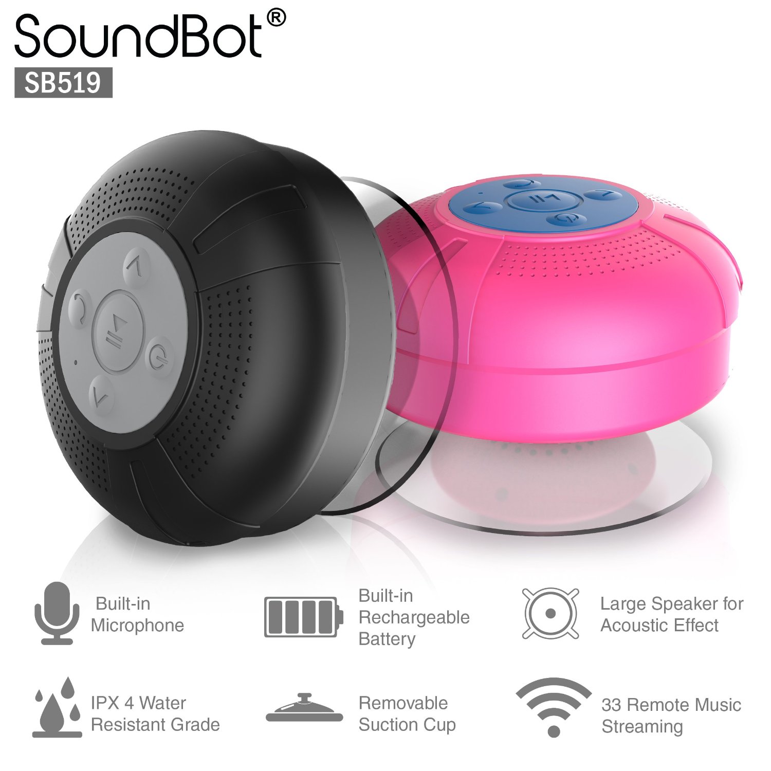 SoundBot® SB512-PRO HD Premium Water & Shock Resistant Bluetooth ...