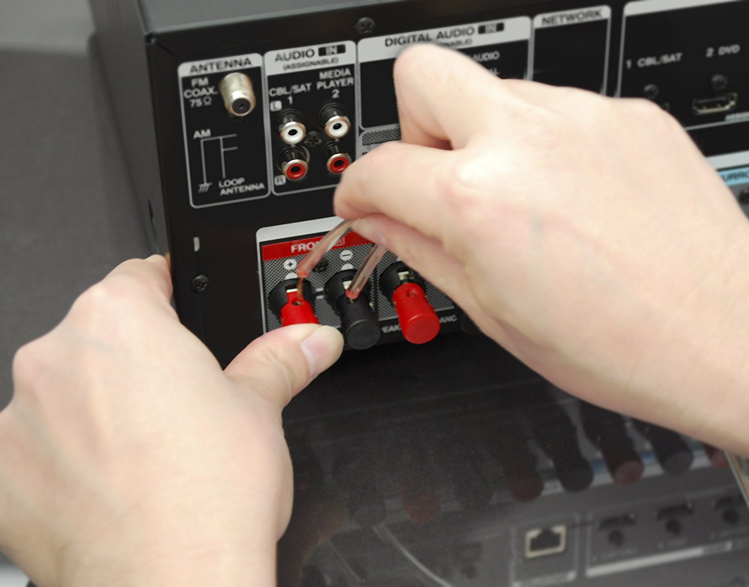 Denon AVRE300 5.1 Channel 3D Pass Through and Networking Home Theater