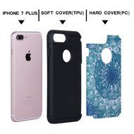 iPhone 7 Plus Cover Case,SAVYOU Orchid Design Dual Layer Case With Shock Absorbent Hard PC Cover and TPU Inner... N40