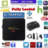 JUSHENG [Free I8 Wireless Mini keyboard] MX Mini Tv box Amlogic S905 1G/8G/4K Android 5.1 KODI 16.0 Full Loaded...