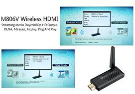 M806V - Media player sans-fil HDMI Streaming / Sortie 1080p / DLNA / Miracast / Airplay / Plug And Play**