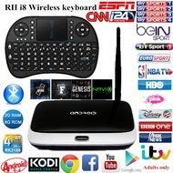 CS918 RK3188 Quad Core Android 4.4 TV Box Player HDMI 1.8GHz WiFi 1080P 2GB 8GB with Rii i8 Mini Keyboard