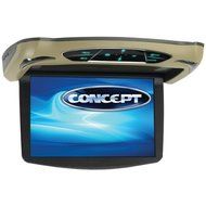 CONCEPT CFD105M Flip-Down Video Monitor with Miracast(R) &amp; Interchangeable Covers (10inin)