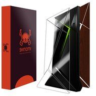 Skinomi TechSkin - NVIDIA Shield TV Dark Wood Full Body Skin Protector / Front &amp; Back Wrap / Premium HD Clear...