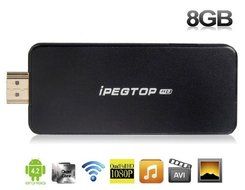 IPEGTOP A2 Google Android 4.2.2 Quad Core Mali400 RK3188 8GB Mini PC Android TV Box with Wi-Fi, Bluetooth Black N2