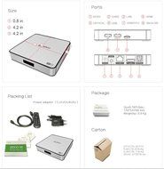 Zidoo X6 Pro Octa Core Android 5.1 TV Box 2G/16G Dual Band WiFi Bluetooth 3D RK3368 OTA HDMI 2.0 4K2K H.265 UHD... N6