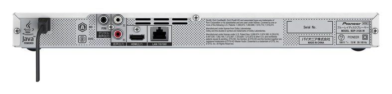 Pioneer Blu-ray Disc Player BDP-3120-W N3