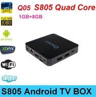QINTEX Android 4.4 Tv Box Amlogic S805 Quad-core 1gb RAM 8gb Flash Android 4.4 Os, Support 1080p Kodi Wifi Media...