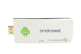 ANDROSET Quad-Core Android 4.2 Google TV Player Wi-Fi / HDMI (QUAD CORE E88 Android Cloud White)