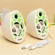 (5048-u) V-20 3.5MM USB SPEAKER MULTIMEDIA MUSIC DIGITAL PLAYER STEREO (USA)