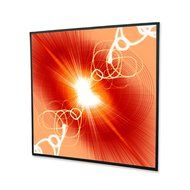 Cineperm Matt White Fixed Frame Projection Screen Viewing Area: 161" diagonal