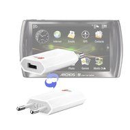DURAGADGET White 2-Pin EU Mains Charger USB Adaptor For Archos 80 Xenon 8-inch Tablet, Archos&nbsp;5 Internet Tablet...