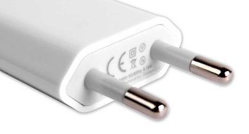 DURAGADGET White 2-Pin EU Mains Charger USB Adaptor For Archos 80 Xenon 8-inch Tablet, Archos&nbsp;5 Internet Tablet... N2