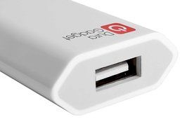 DURAGADGET White 2-Pin EU Mains Charger USB Adaptor For Archos 80 Xenon 8-inch Tablet, Archos&nbsp;5 Internet Tablet... N3