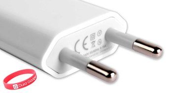 DURAGADGET White 2-Pin EU Mains Charger USB Adaptor For Archos 80 Xenon 8-inch Tablet, Archos&nbsp;5 Internet Tablet... N5