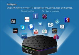 T95Zplus Set Top TV Box Android 6.0 2G/16G S912 Octa-core Chipset 4K HD Dual Band Wifi 2.4G+5G HDMI 2.0 Bluetooth... N5