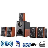 beFree Sound Luxury Home and Office 5.1 Channel Surround Sound Bluetooth Speaker System with 5 Speakers, USB Input...