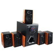beFree Sound Luxury Home and Office 5.1 Channel Surround Sound Bluetooth Speaker System with 5 Speakers, USB Input... N2