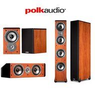 Polk Audio (2) TSi500 Floorstanding (2) TSi100 Bookshelf (1) CS10 Center Channel System Bundle in Cherry