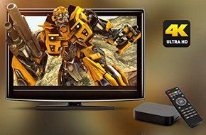 4K Android 4.4 Smart TV Box - 1.6GHz Quad Core CPU, 2GB RAM, 8GB Internal Memory N8