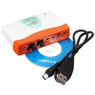 BephaMart 6 Channel CD USB 2.0 External Optical 5.1 7.1 External Audio Sound Card Adapter For Laptop N4