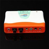 BephaMart 6 Channel CD USB 2.0 External Optical 5.1 7.1 External Audio Sound Card Adapter For Laptop N6
