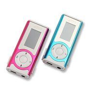 NingB Couple Style Plug-in TF Card Reader MP3 Music Player with LCD Displaying (Rose Red+Blue,2-Pack)
