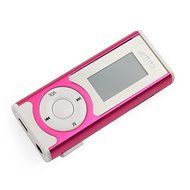 NingB Couple Style Plug-in TF Card Reader MP3 Music Player with LCD Displaying (Rose Red+Blue,2-Pack) N2
