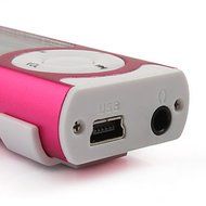 NingB Couple Style Plug-in TF Card Reader MP3 Music Player with LCD Displaying (Rose Red+Blue,2-Pack) N6