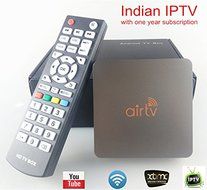 VSHARE Indian TV Box Indian IPTV Box Quad Core Android 4.4.2 Smart TV Box HD Streaming Media Player Qnet Watch... N2