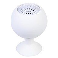 Mini Wine Glass Shape Soft Silicone Sucker Speaker For iPhone Color Rose Red
