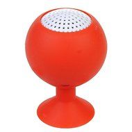 Mini Wine Glass Shape Soft Silicone Sucker Speaker For iPhone Color Rose Red N2
