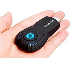 V5II Wireless Display Dongle Wireless Wi-Fi Multimedia Display Dongle with Micro USB (Black) N5