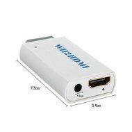 Wii to HDMI HDTV Video Converter Adapter HD 480P WII2HDMI 3.5mm Audio