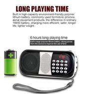 eJiasu Hot MP3 Player Portable Rechargeable FM Radio Mini Speaker Digtal Audio Player&nbsp;(Blue) N3