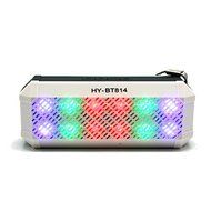 Mini Colorful LED Lights Bass Bluetooth Speaker Portable Wireless Multifunction Subwoofer Sound box Color Blue