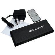 BephaMart 4x1 HDMI Switch HDMI Optical Fiber Coaxial Audio Separator IR Remote Control N3