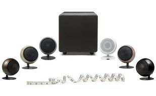 Orb Audio Mini 5.1 Home Theater Speaker System in Pearl White Gloss N5