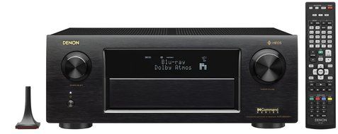 Denon Receiver Audio &amp; Video Component Receiver,Black (AVRX6300H) + Polk Audio 5.1 TL1600 Speaker System + Monster... N2