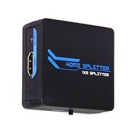 BephaMart HDMI 3D 1080P 1X2 Amplifier Mini Splitter Support DTS Dolby for HDTV STB DVD N3