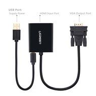 HDMI to VGA, Ugreen Active HDMI Female to VGA Male Adapter Converter with 3.5mm Audio Jack for TV Stick,Raspberry... N8