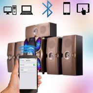 Frisby FS-6900BT Home Theater 5.1 Surround Sound System Bluetooth Receiver Stereo Subwoofer with Bluetooth USB... N6