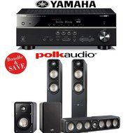 Yamaha RX-V581BL 7.2-Channel Network A/V Receiver + Polk Audio S55 + Polk Audio S35 + Polk Audio S15 - 5.0 Home...